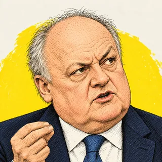 François Asselineau, illustration générée par ia